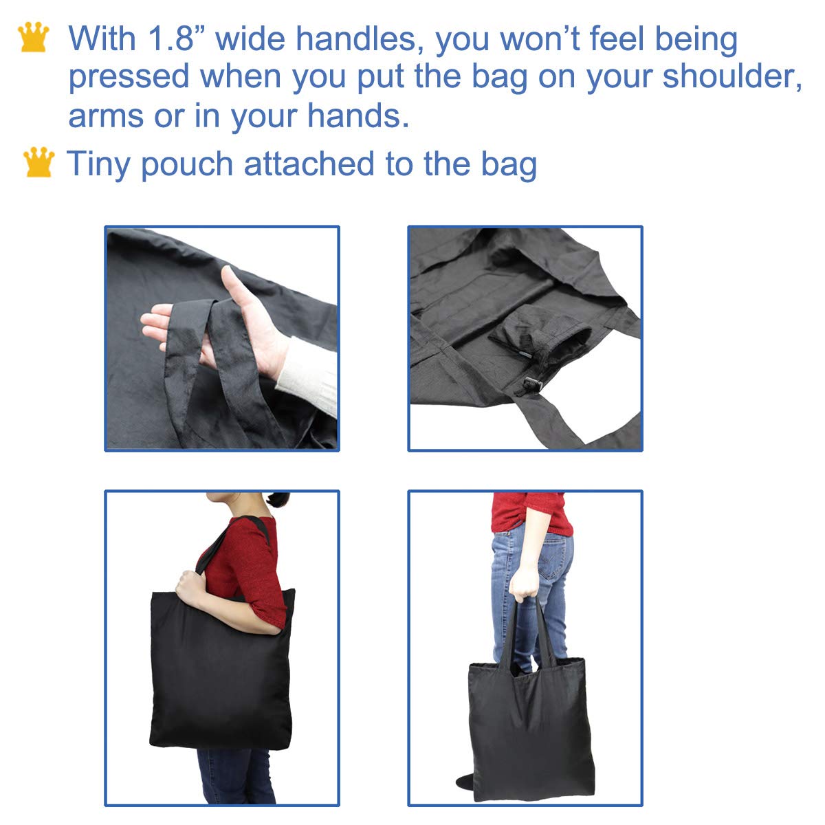 Amazon.com: BROWINT Nylon Reusable Grocery Bag (3 pack), Nylon